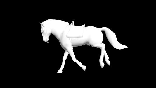 三维白马动画视频的预览图