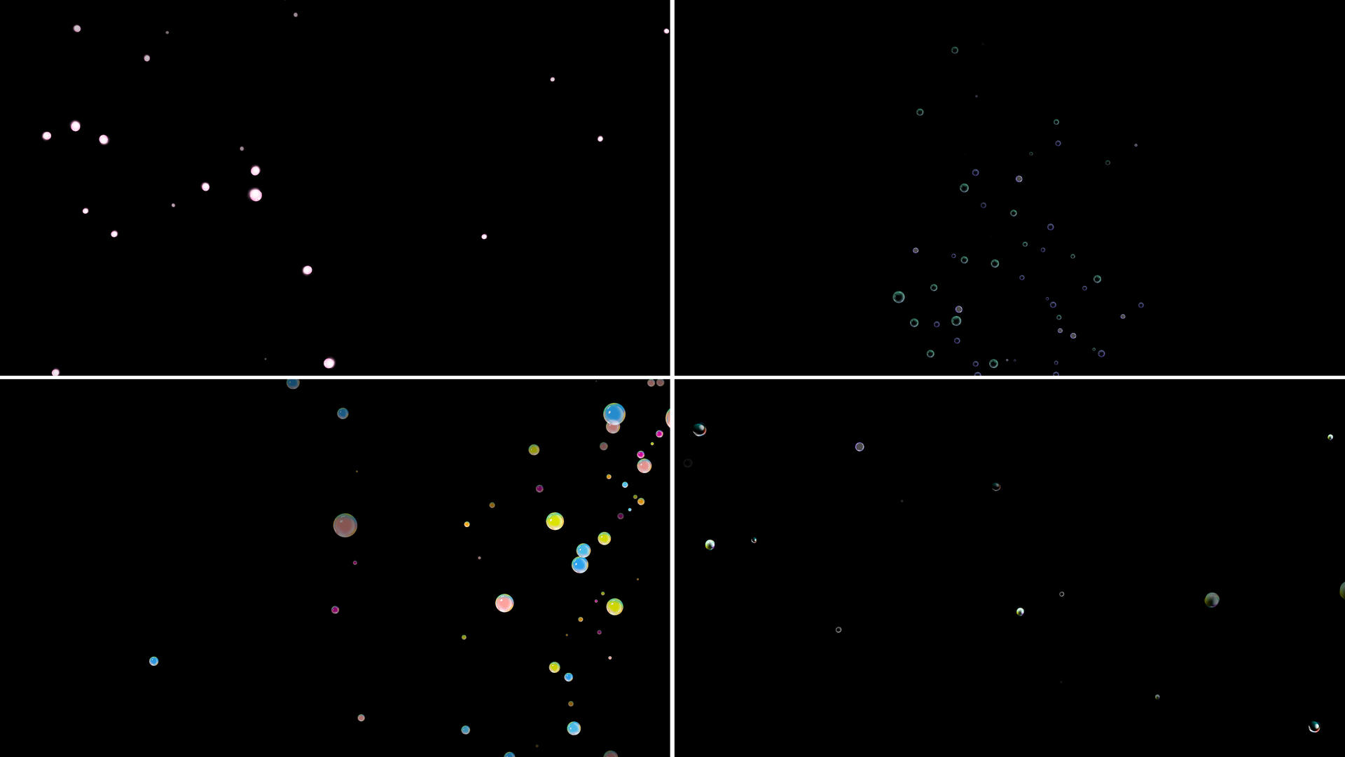 一组漂浮气泡粒子动画4视频的预览图