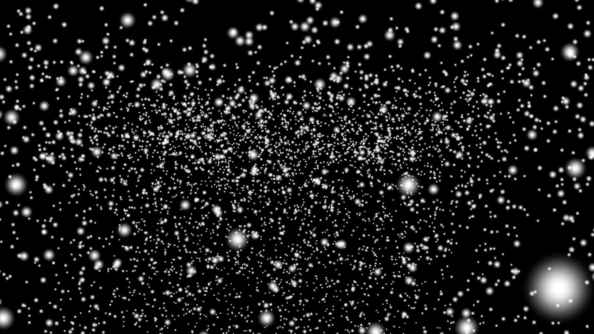 黑色背景下的大雪动画视频的预览图