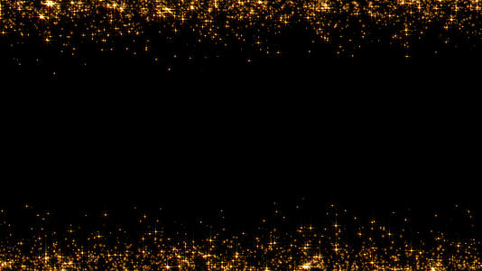 金色光斑星光移动上下边框修饰粒子动画视频的预览图