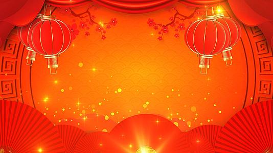 4K红色动态光效喜庆春节循环背景视频视频的预览图