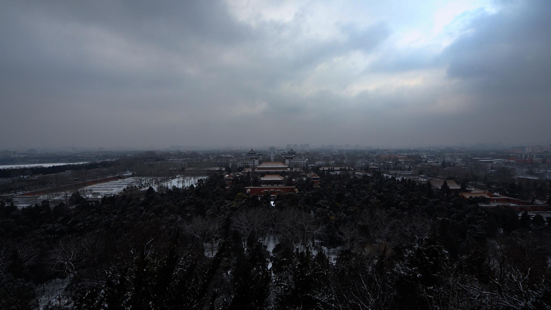 北京寿皇殿公园延时视频的预览图
