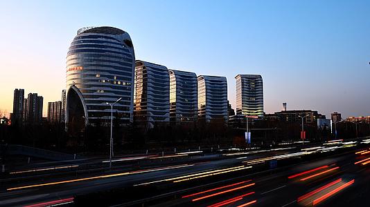 北京林达海渔广场交通车轨延时视频的预览图