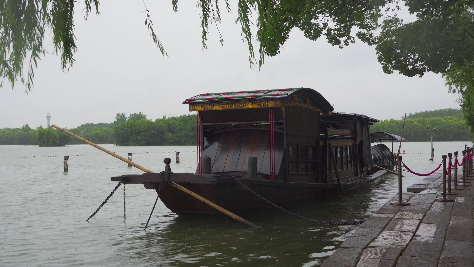 嘉兴南湖红船4K实拍视频的预览图