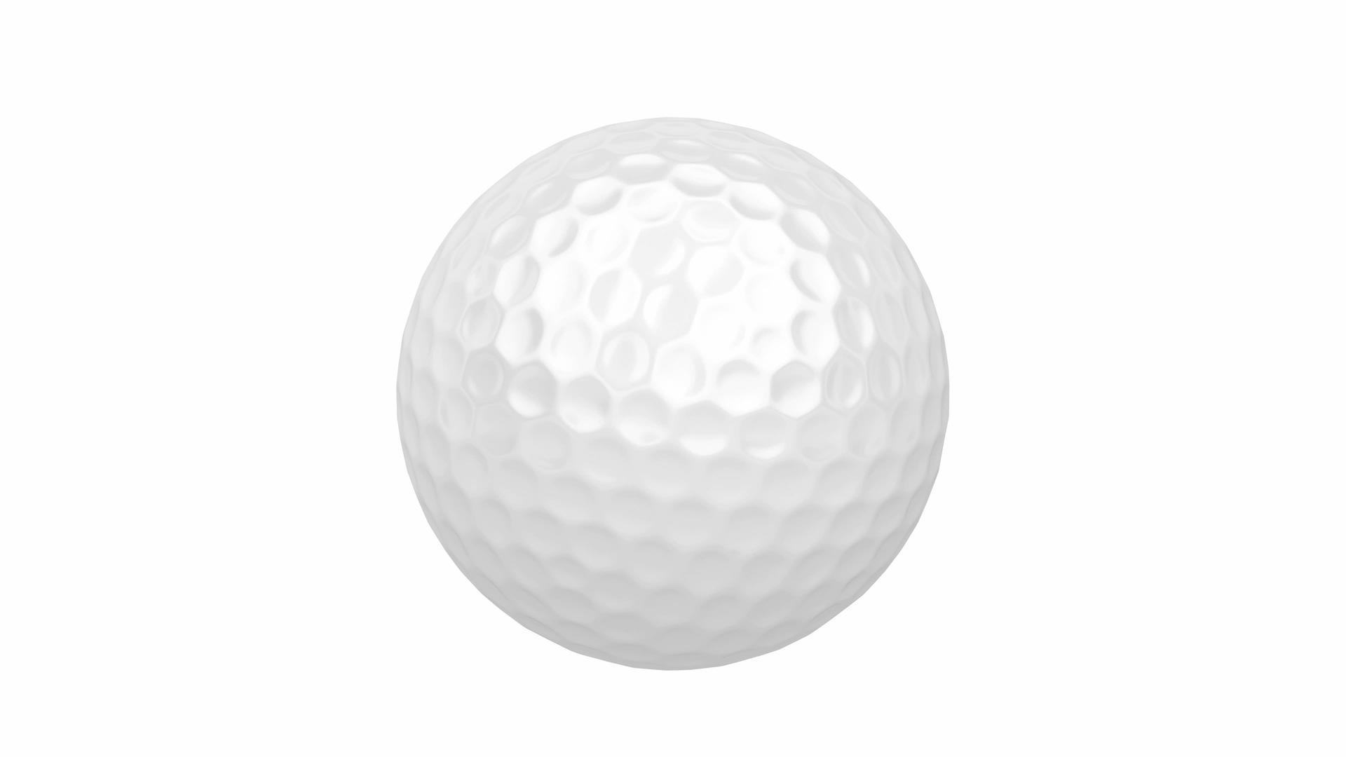 3d高尔夫球白色旋转视频的预览图