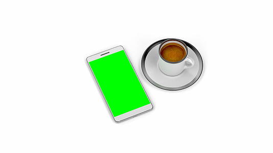 3d咖啡和智能手机视频的预览图