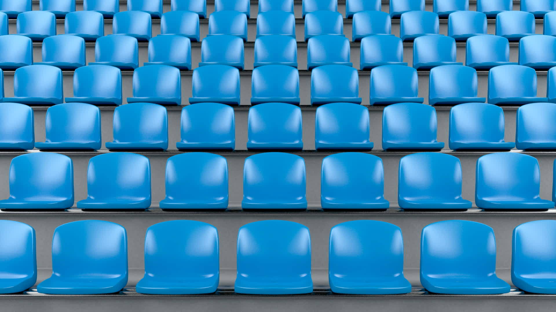 体育场的蓝色塑料座位视频的预览图
