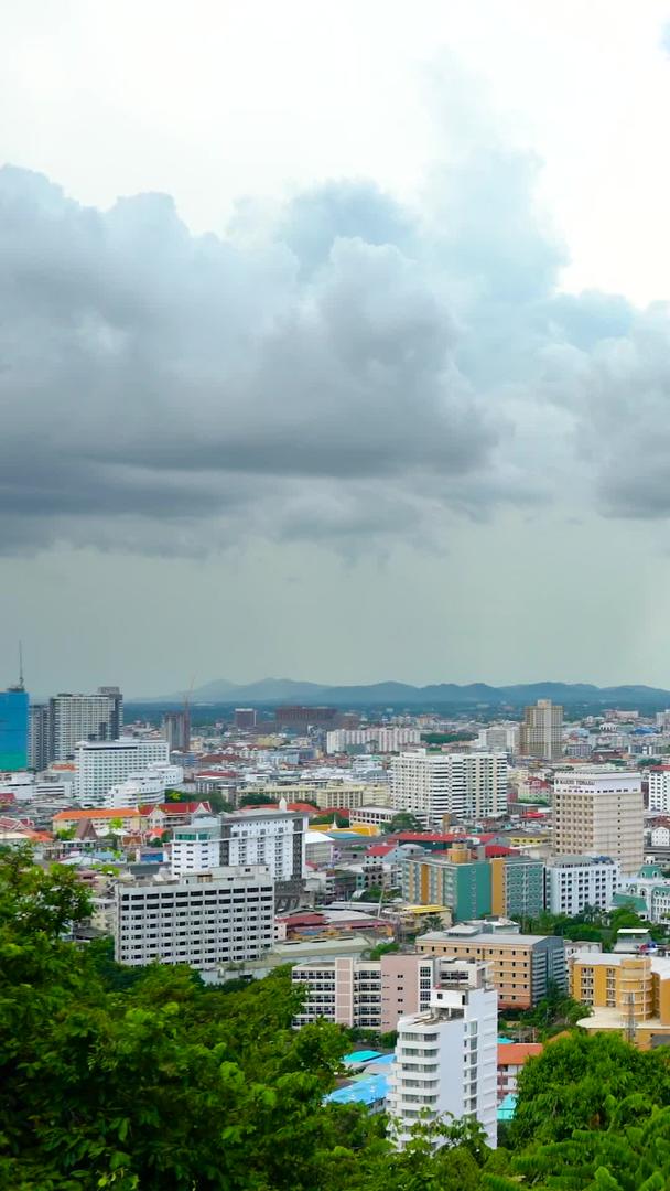 芭堤雅城市泰国热门旅游景点全景延时集合视频的预览图