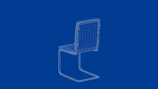 3d现代椅子设计视频的预览图
