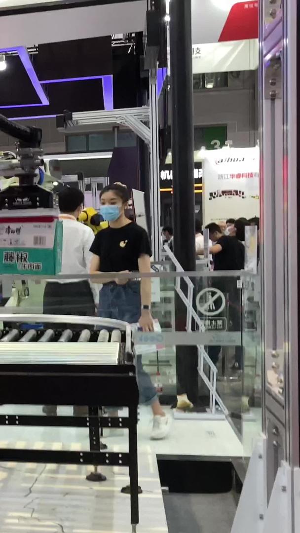 上海工博会机器人传送水流作业【视频无肖像权请勿商业使用】视频的预览图