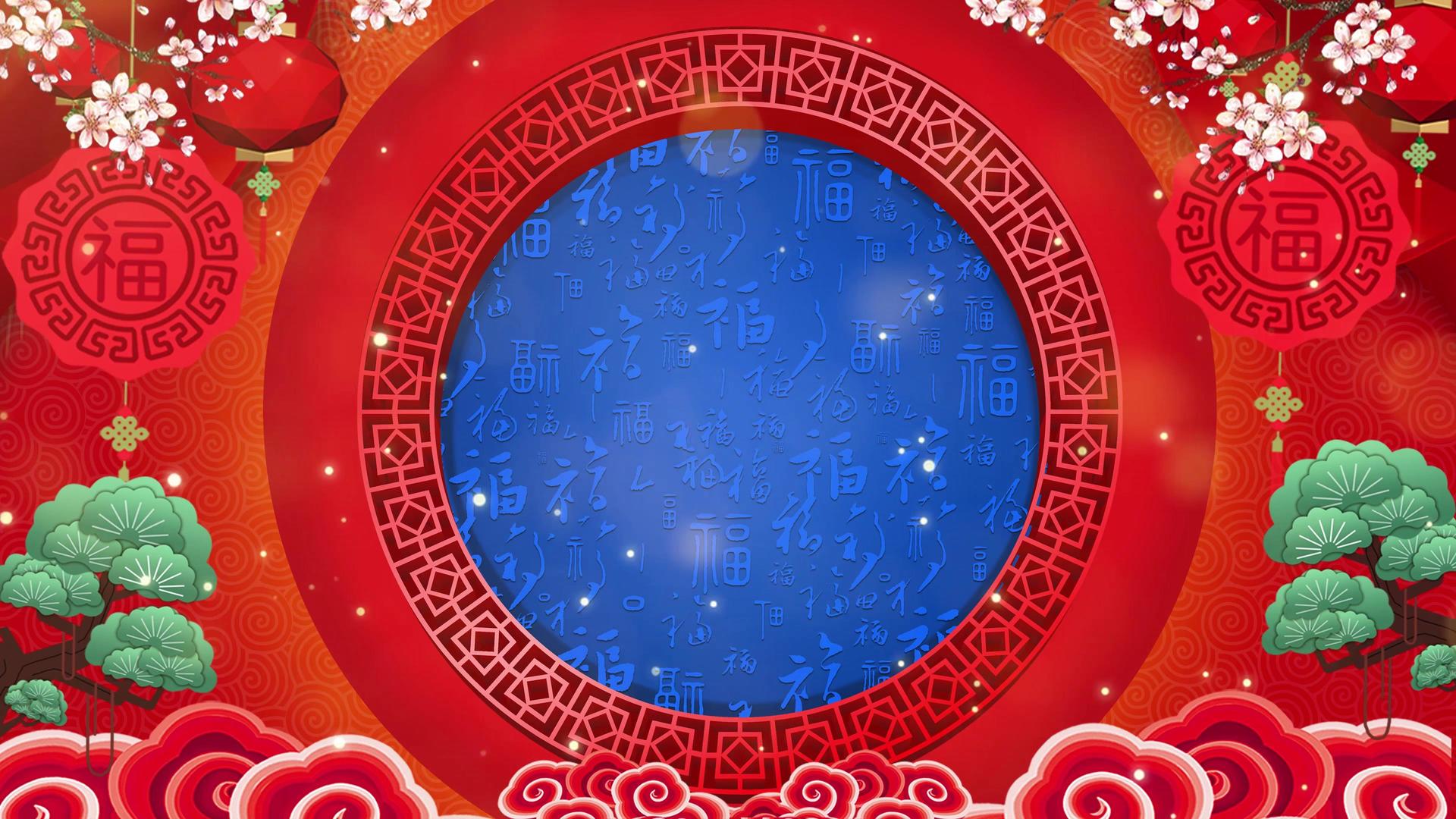 4K古典中国风戏曲演出舞台背景视频视频的预览图