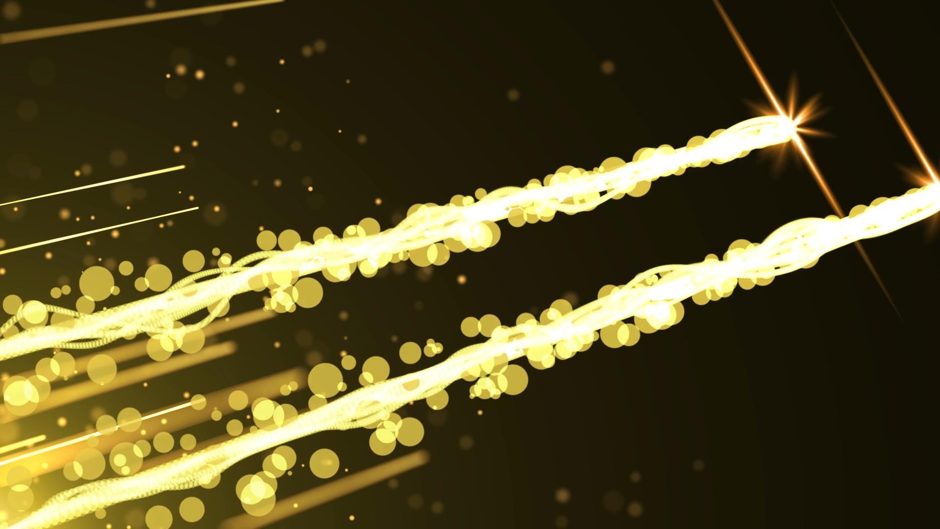 金色大气震撼动态粒子光效拖尾动态视频元素视频的预览图