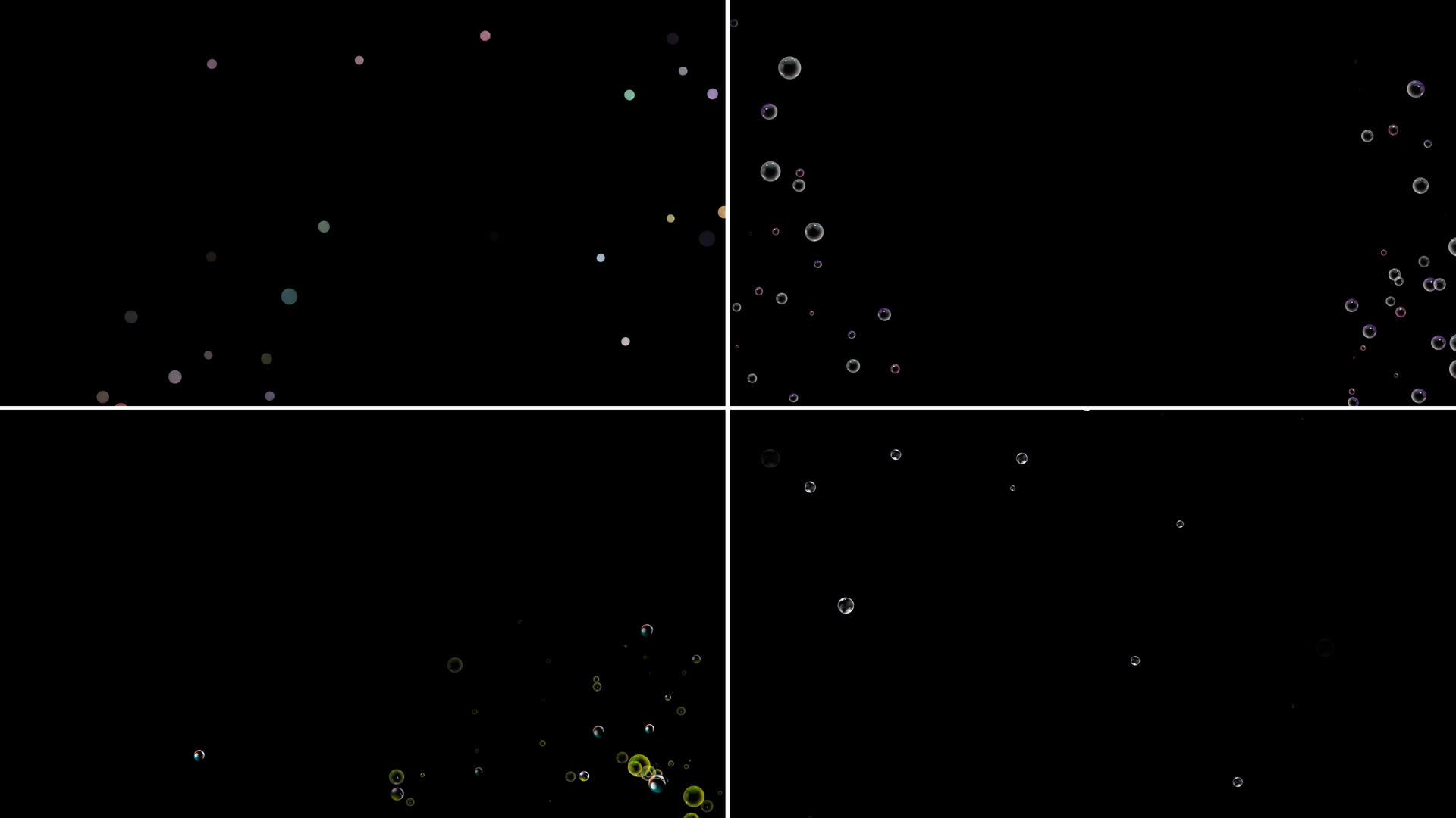 一组漂浮气泡粒子动画5视频的预览图