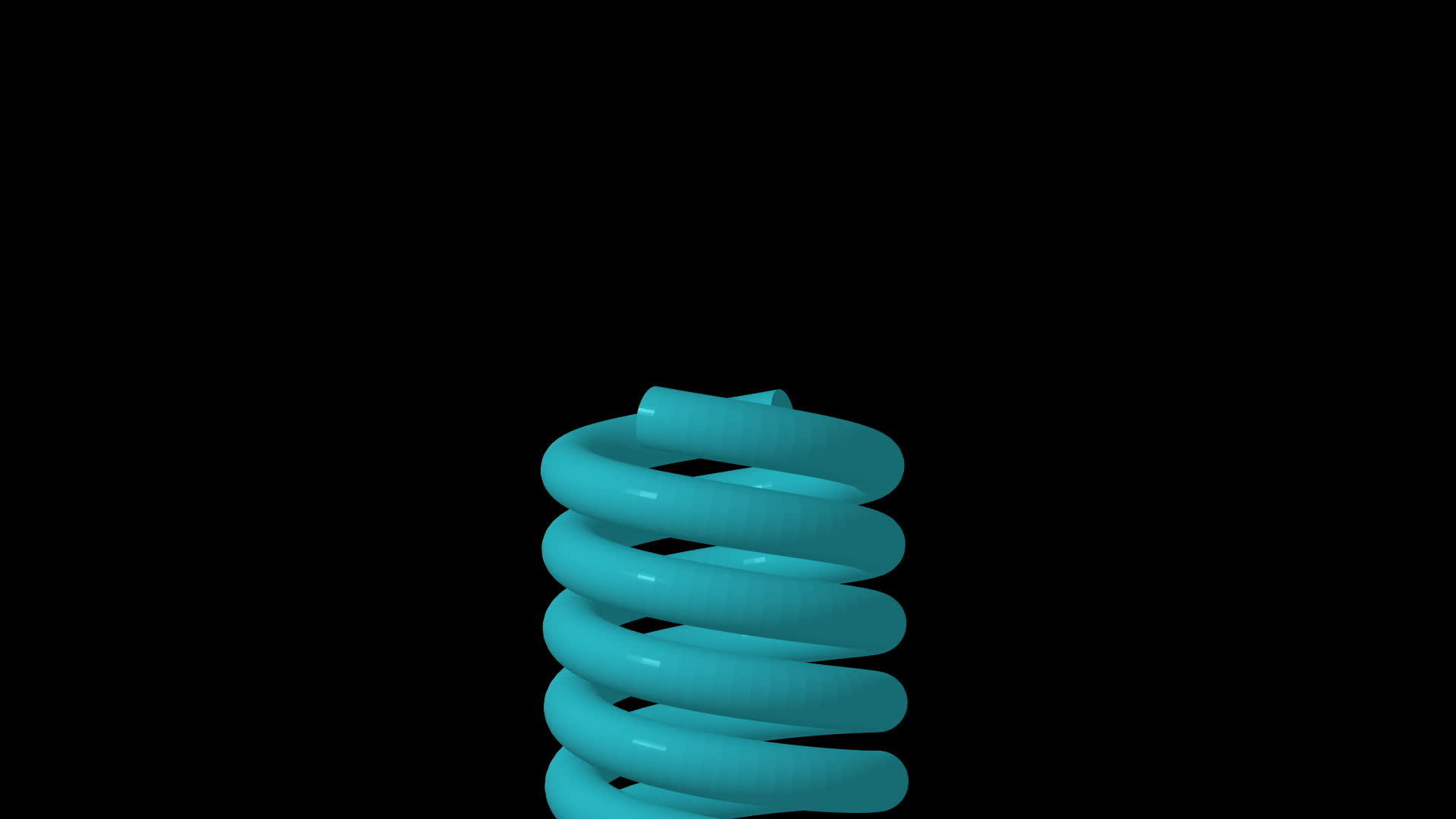平滑的蓝色螺旋形状旋转动画视频的预览图
