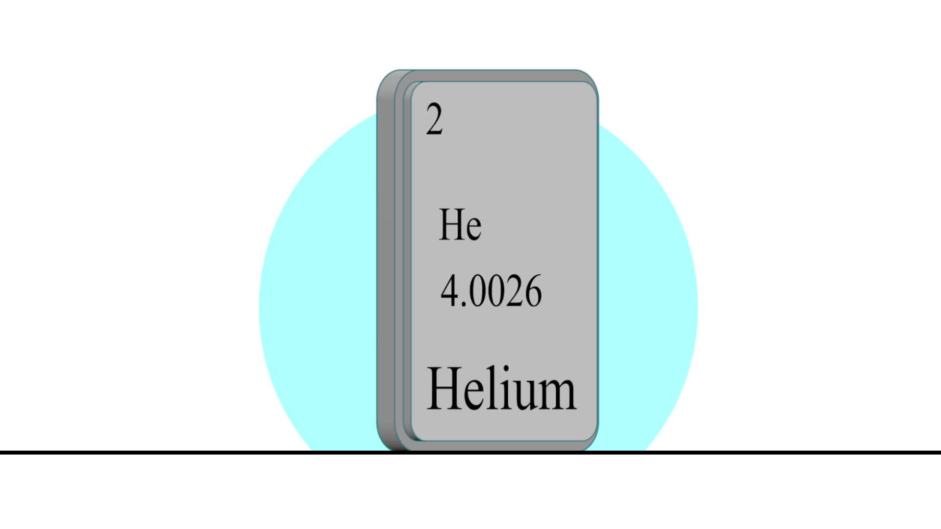 3d模型元素周期表中的氦元素视频的预览图