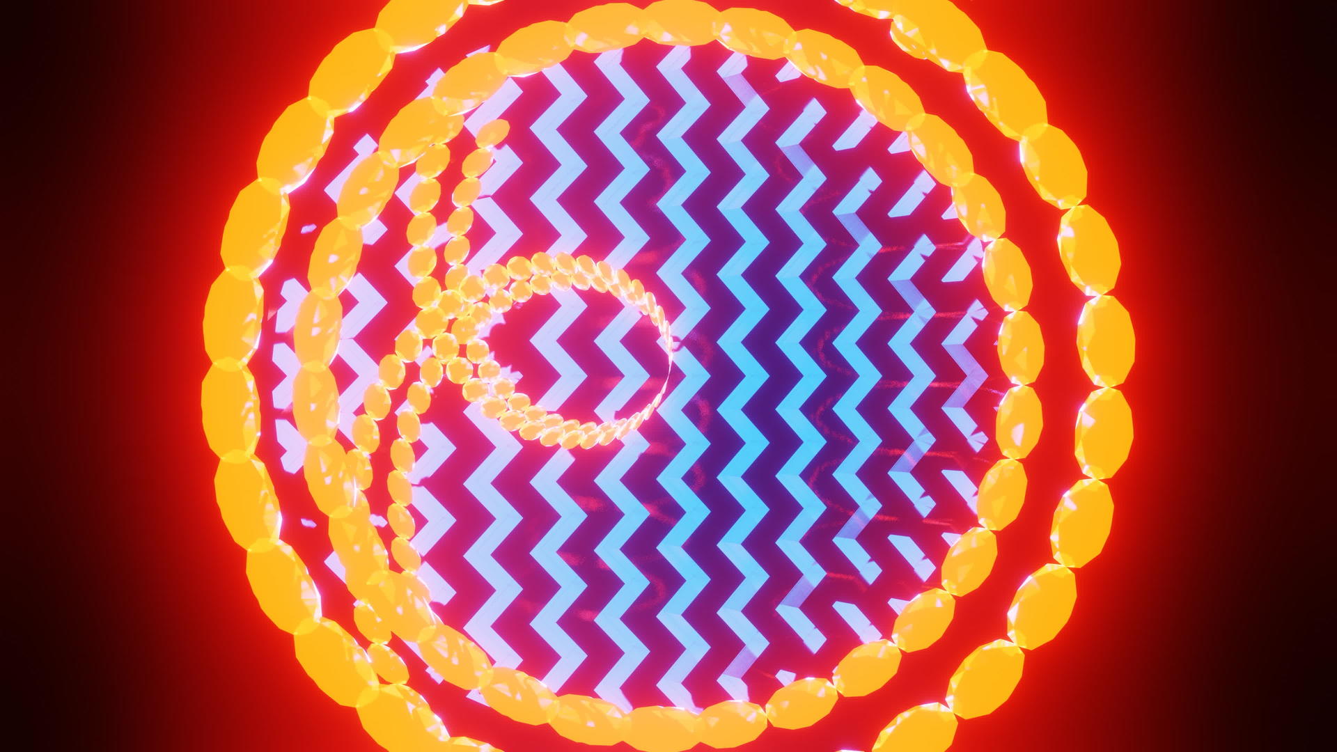 抽象圆和不同形状的无限循环视频的预览图