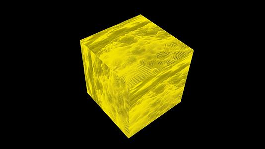 黄色抽象立方体视频的预览图