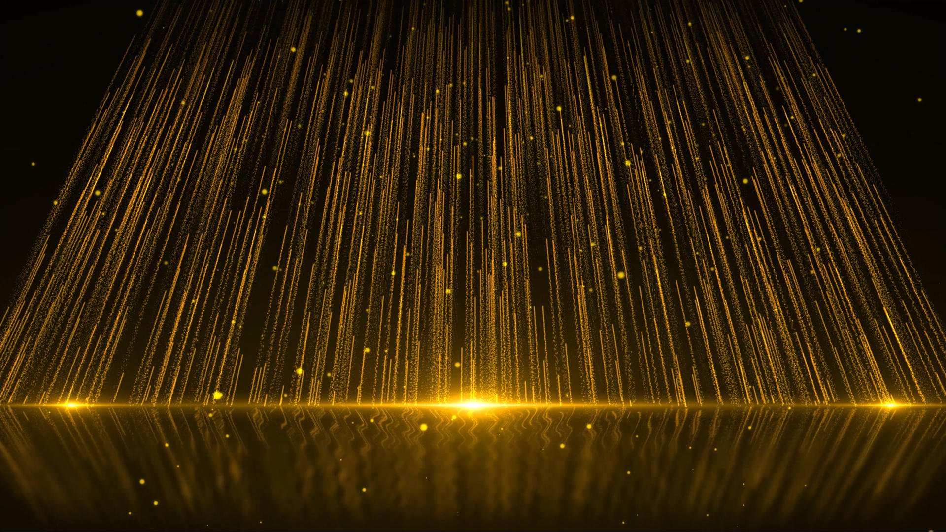 4K金色粒子光线晚会演出背景视频的预览图