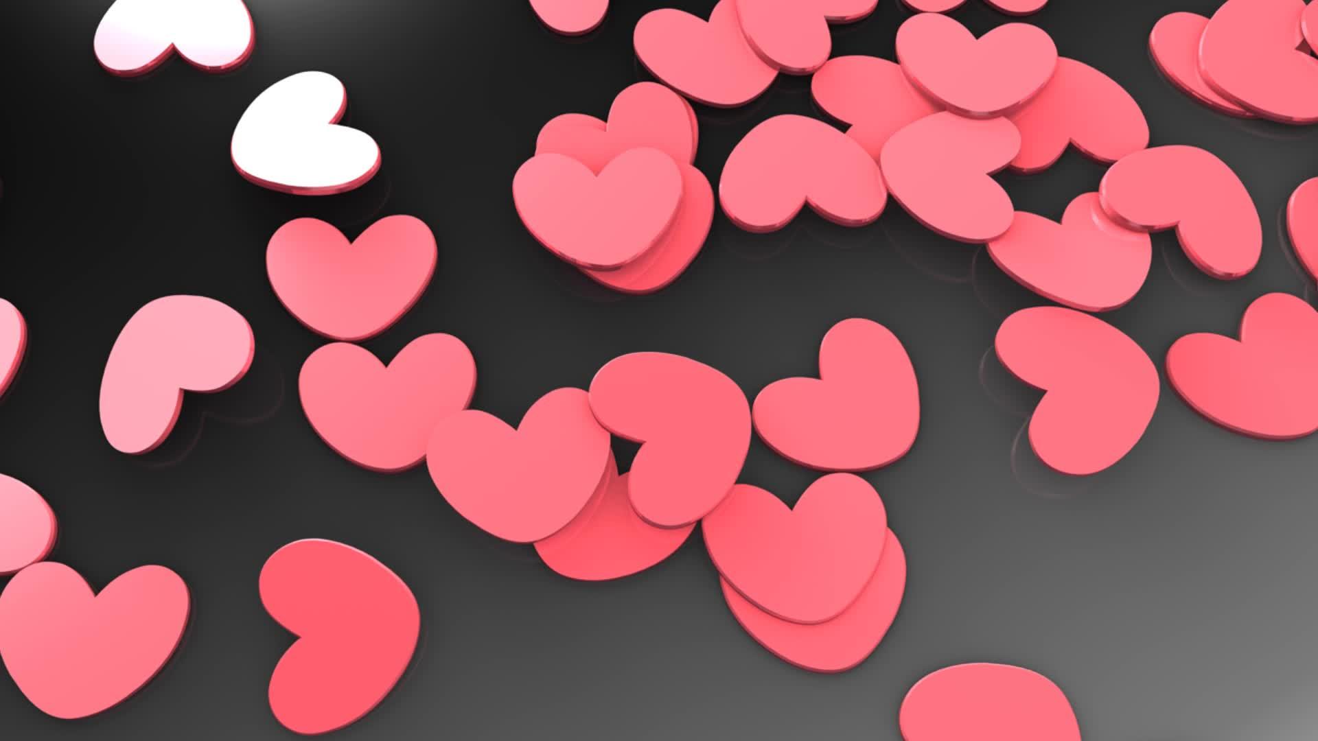 3d爱情下落的动画视频的预览图