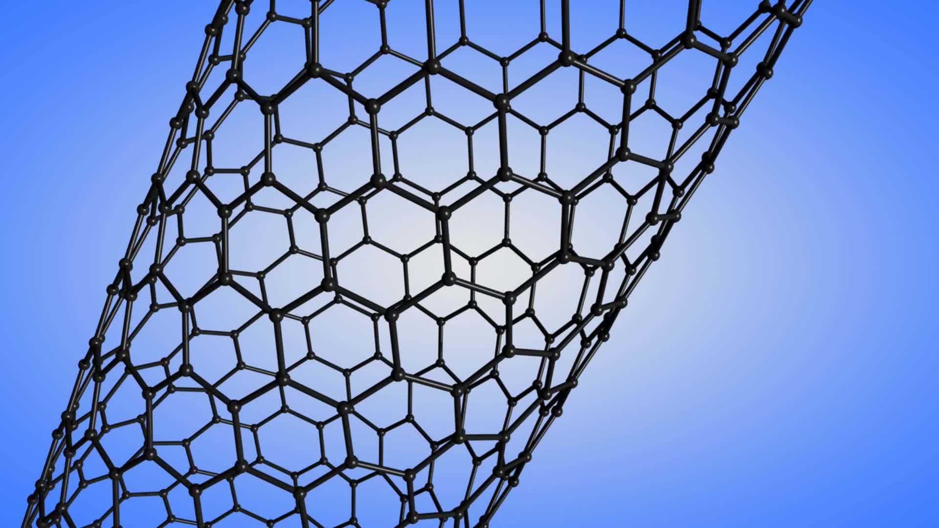计算机制图生成的单壁碳纳米管动画片视频的预览图