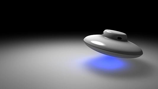 3d模型概念动画外星飞船经过并降落视频的预览图