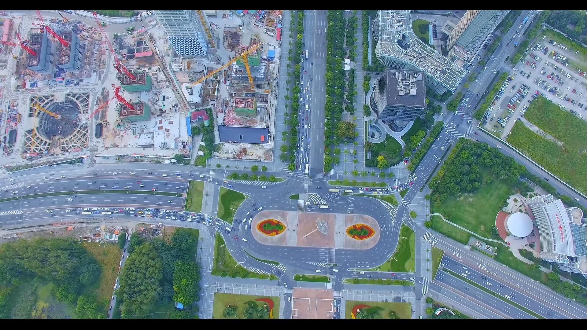 上海世纪公园科技馆航拍视频的预览图