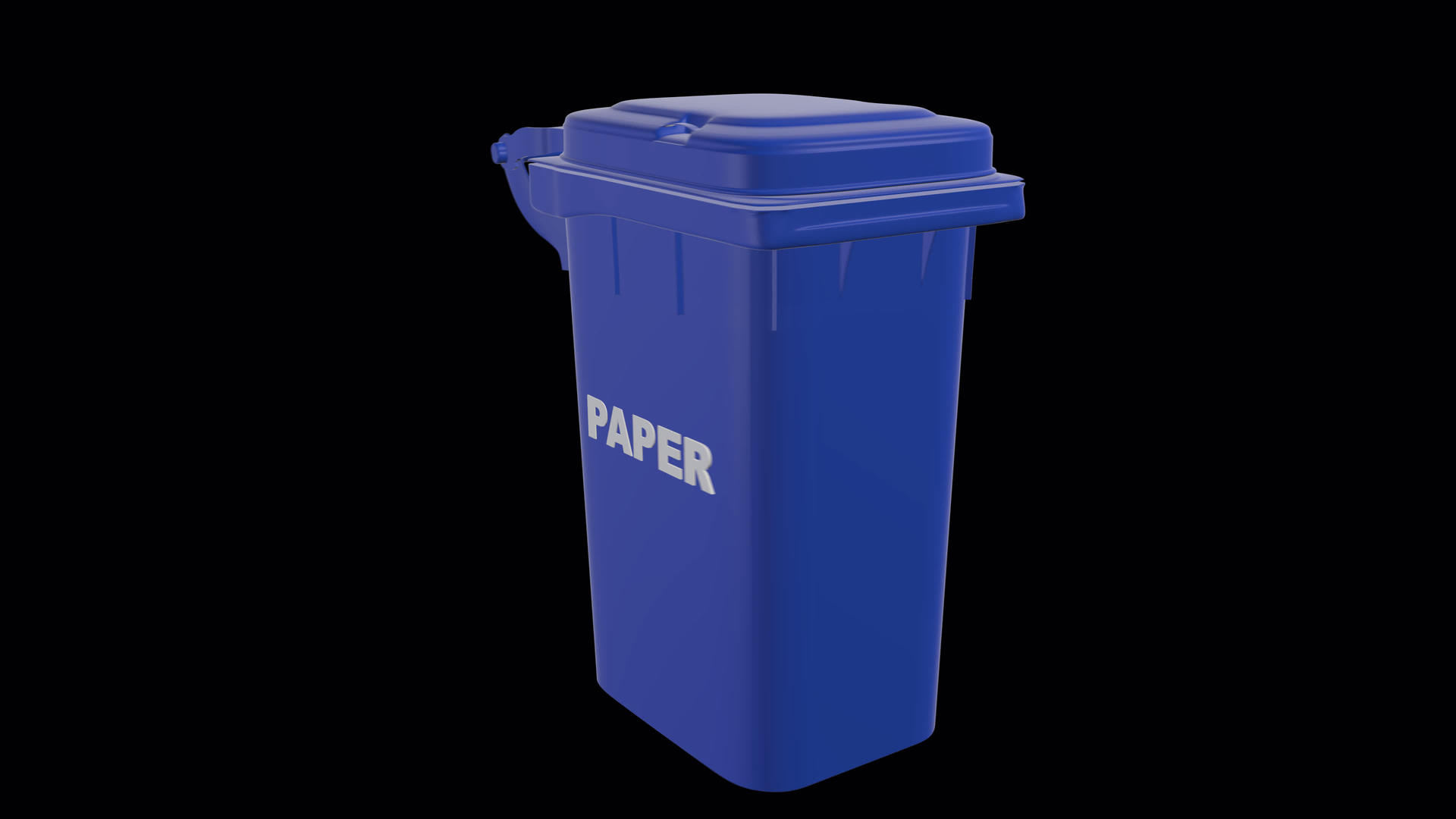 垃圾收集蓝色容器纸垃圾分类垃圾收集有助于保护环境视频的预览图