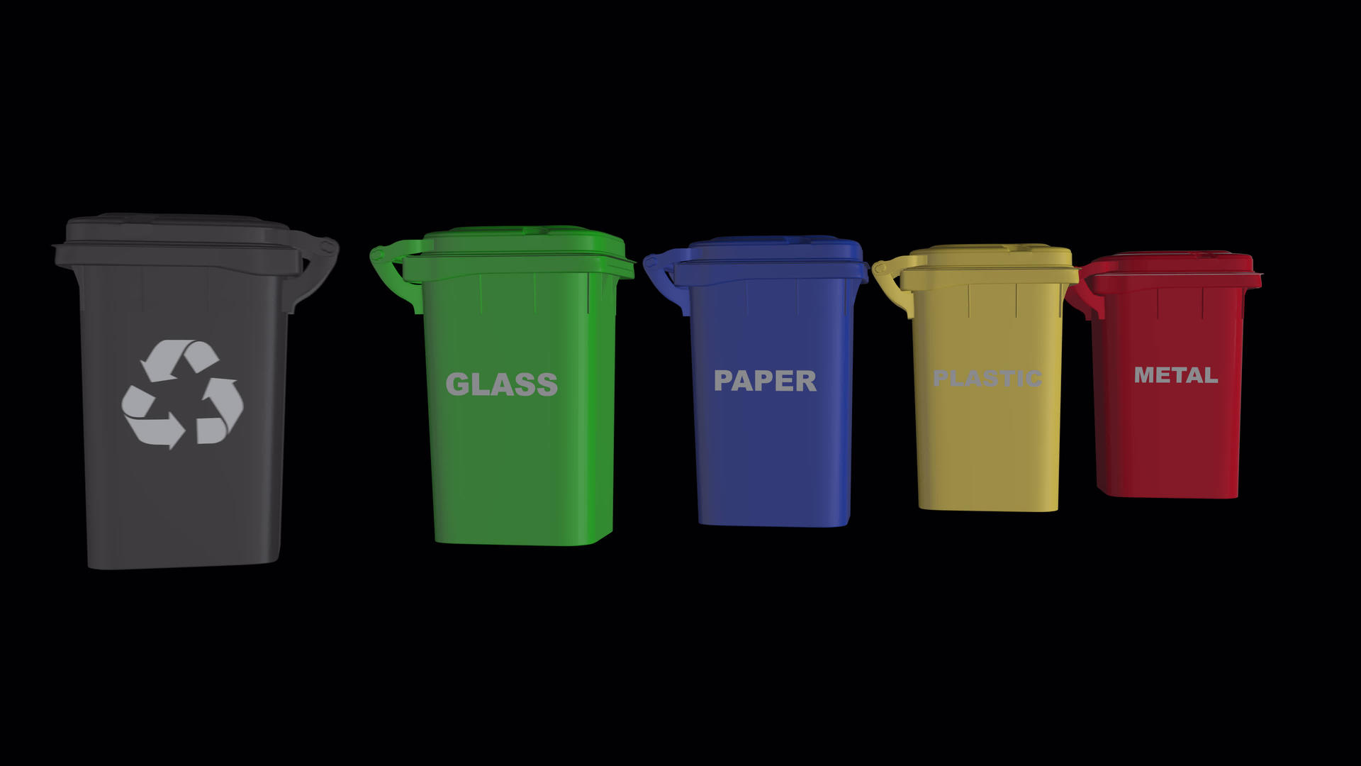 6圾收集器6容器玻璃塑料电子垃圾有机垃圾有机垃圾垃圾视频的预览图