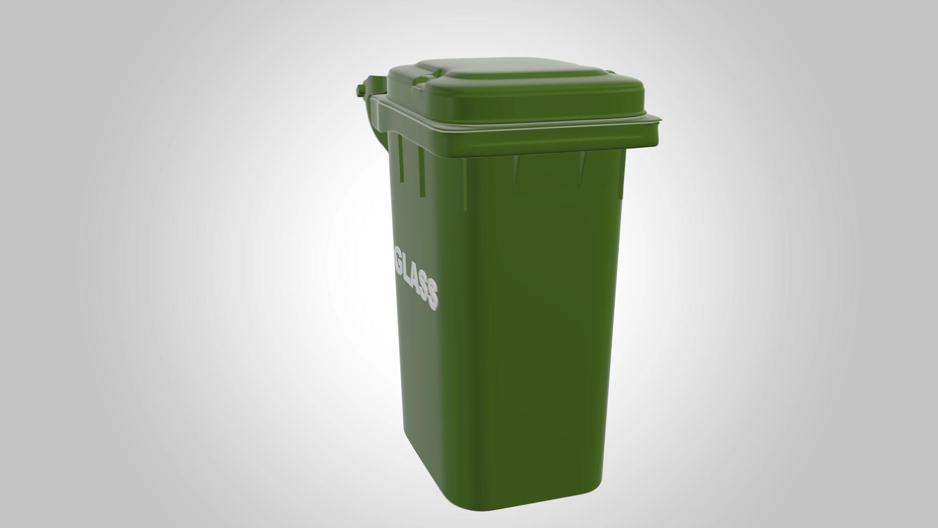 垃圾收集器是一个绿色容器玻璃垃圾分类单独的垃圾收集器视频的预览图