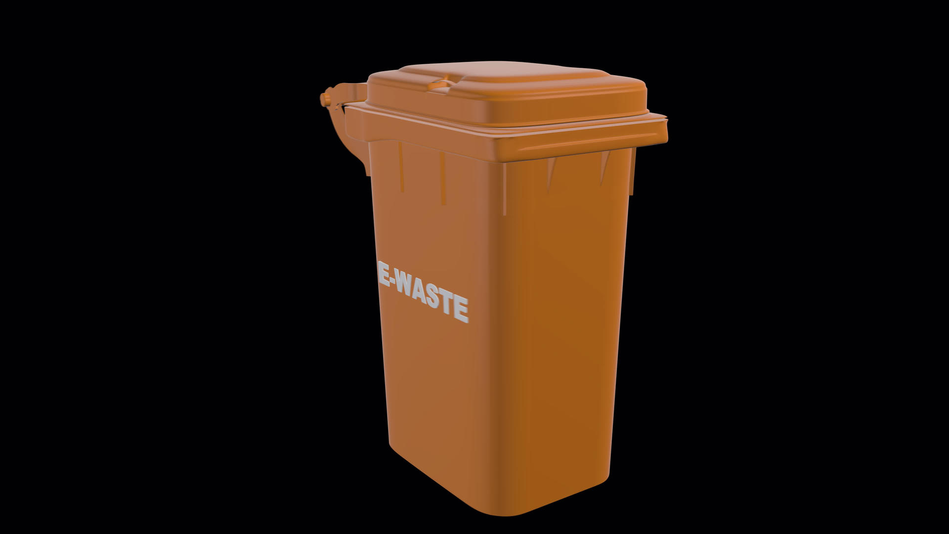 垃圾收集橙色容器电子垃圾分类单独的垃圾收集有助于视频的预览图