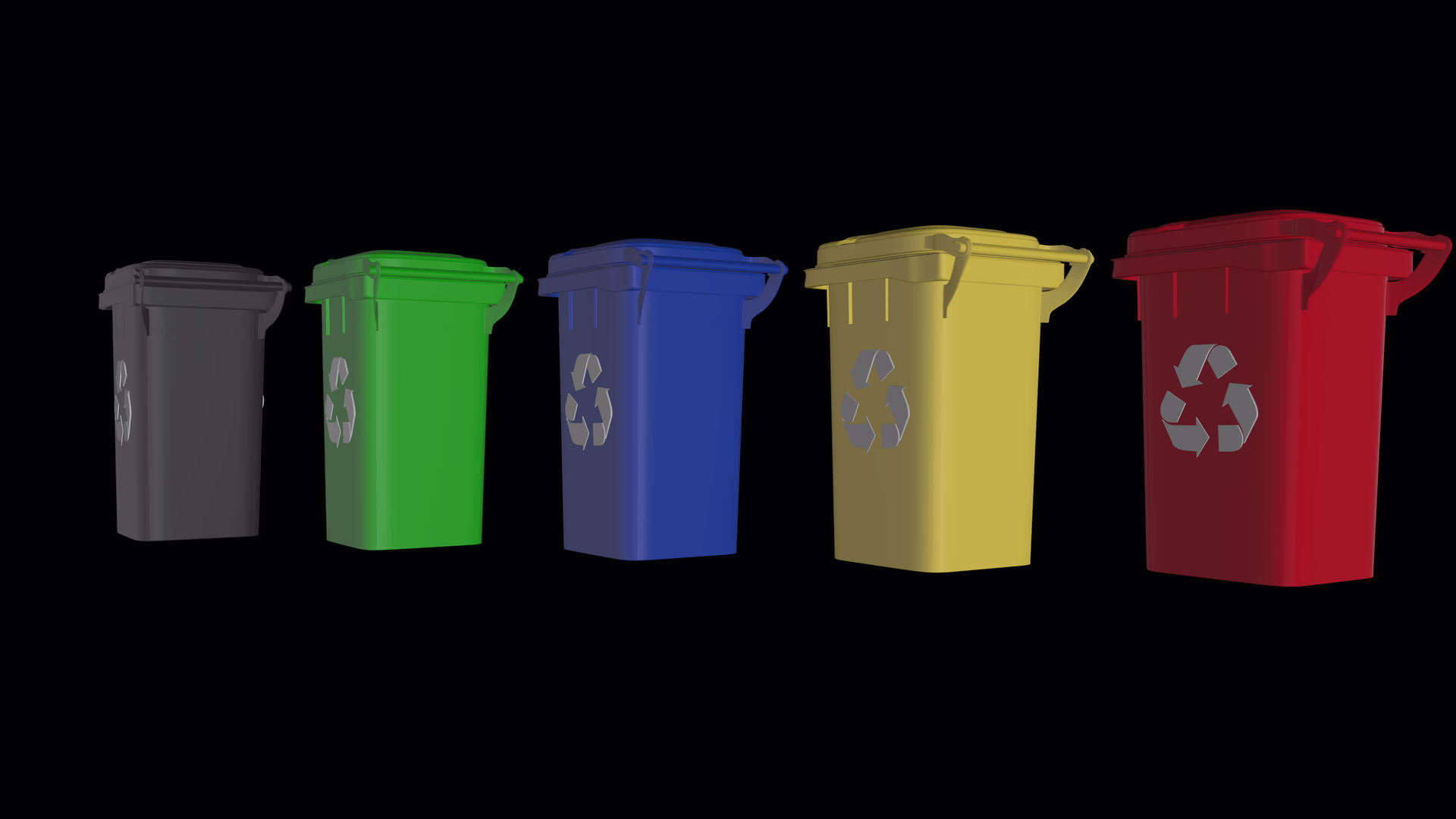 6圾收集器6容器玻璃塑料电子垃圾有机垃圾有机垃圾垃圾视频的预览图