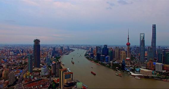 上海黄浦江两岸航拍视频的预览图