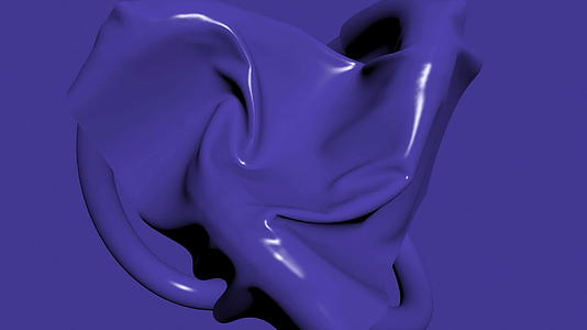 3d动画紫色织物覆盖神秘物体视频的预览图