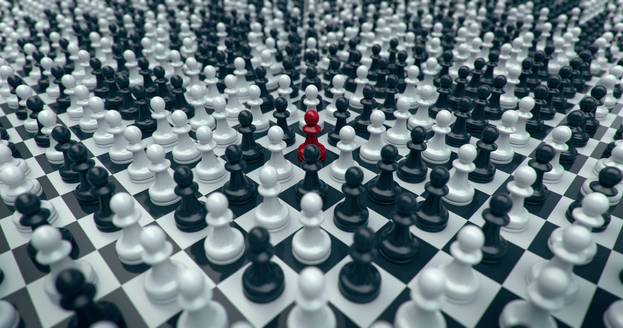 从一个独特的红色象棋拼图中放大3个D动画和阿尔法罩视频的预览图