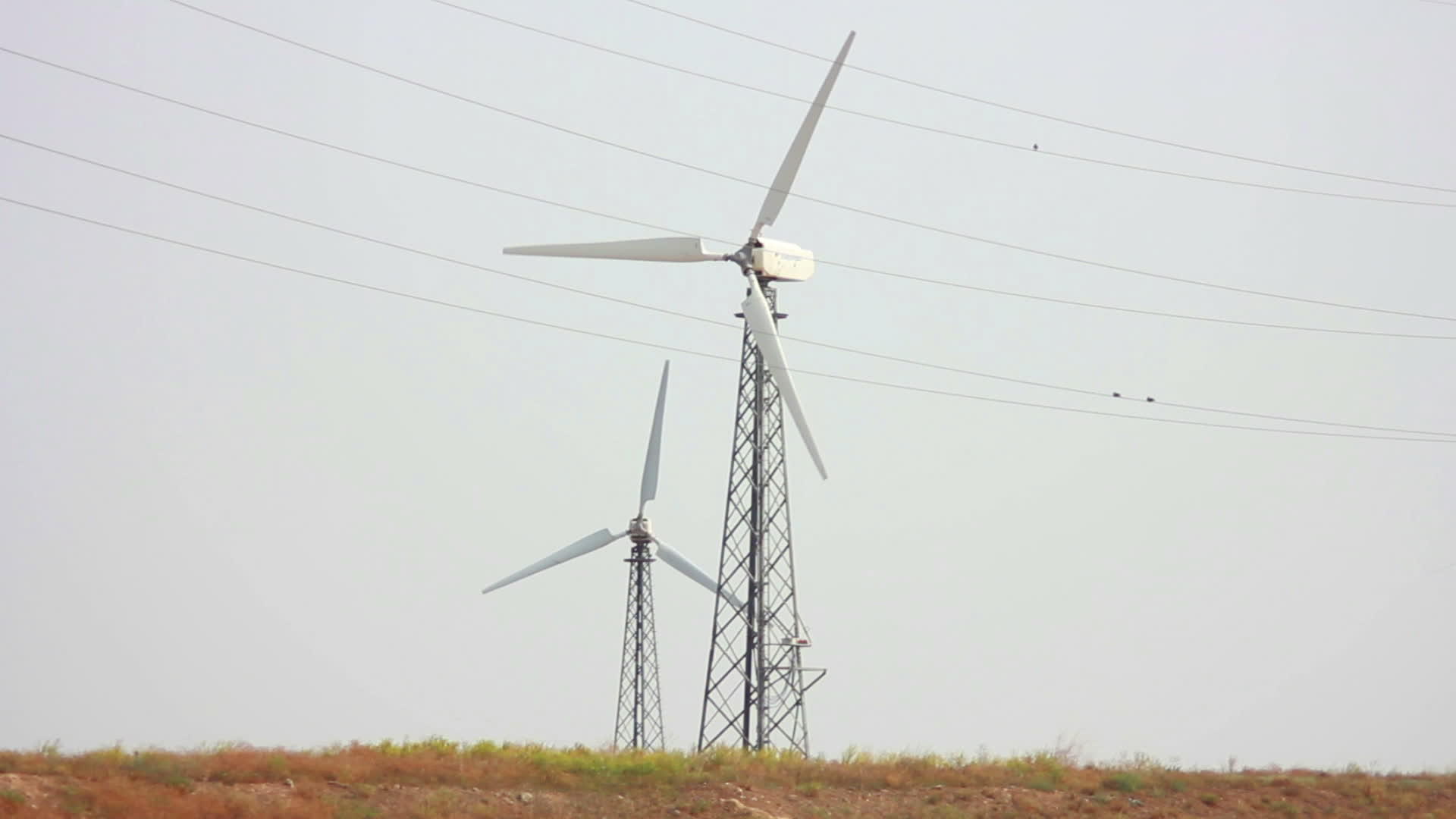 风风涡轮机绿色能源视频的预览图