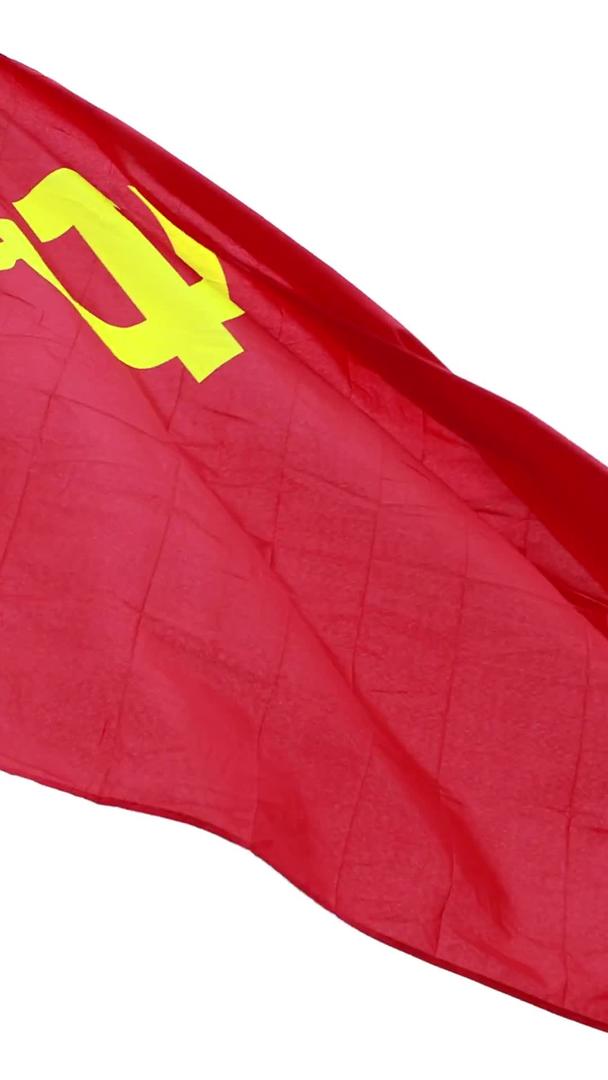 中国100周年党旗实拍飘飘视频的预览图