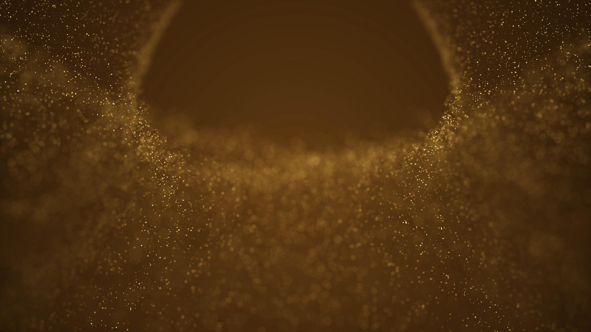 金色震撼粒子年会视频的预览图