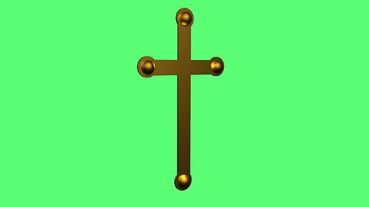 3d金属十字架交叉旋转动画视频的预览图