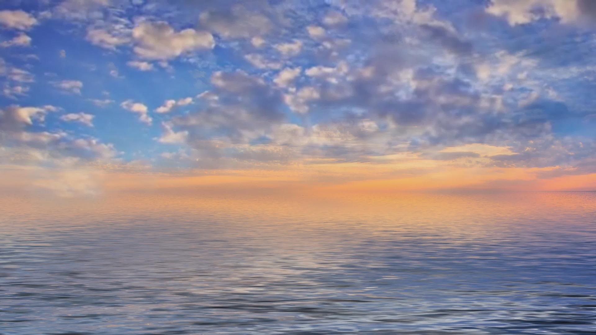 一部美丽的日落海洋电影视频的预览图