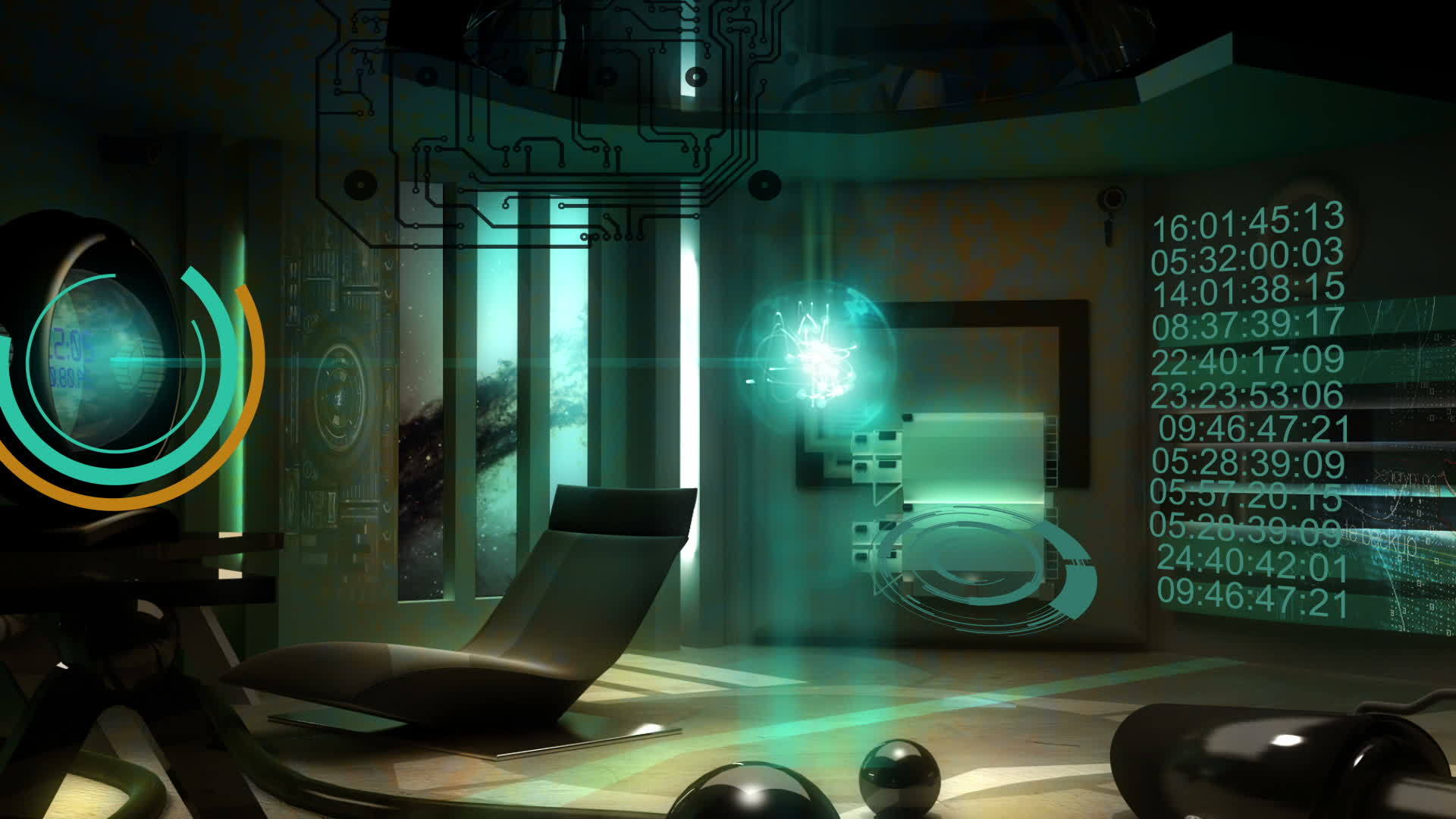 3d宇宙空间实验室动画视频的预览图