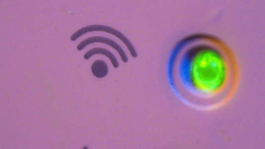 Wifi中继器的维菲符号闪烁信号连接状态图像显示视频的预览图