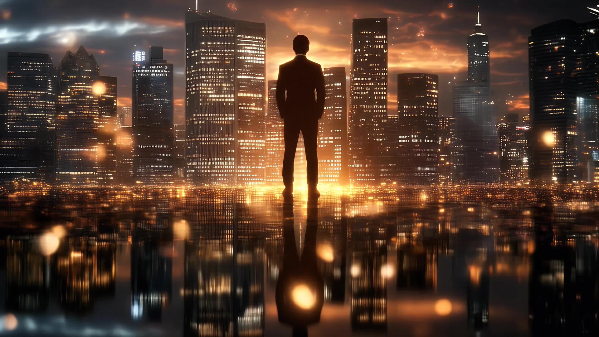 超高清商务人士商务精英成功人士白领视频的预览图
