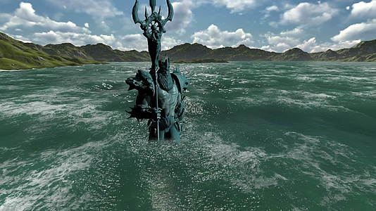 3d希腊神话海神波塞冬动画视频的预览图