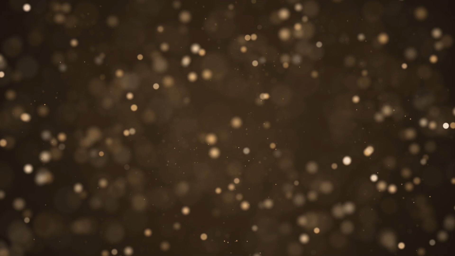 金色粒子晶莹唯美背景视频的预览图