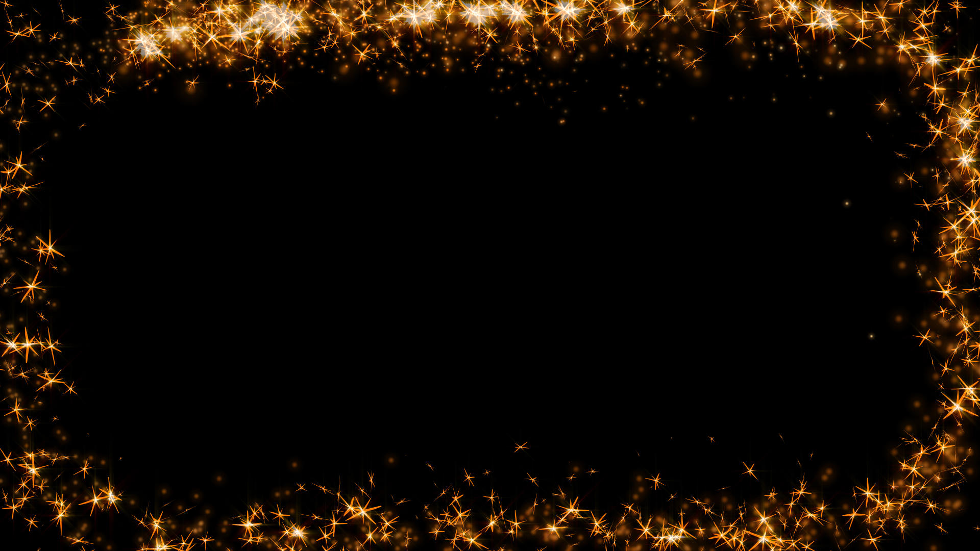 金色光斑星光沿边框移动修饰粒子动画视频的预览图