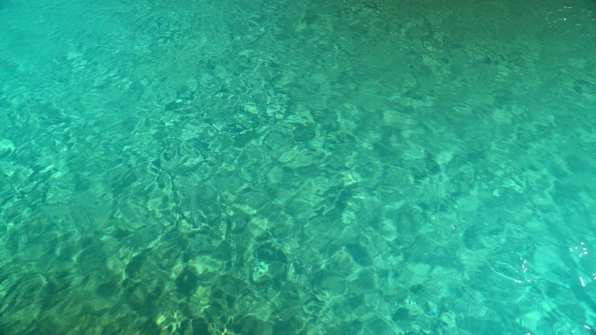 水池里的水阳光反射小波浪视频的预览图