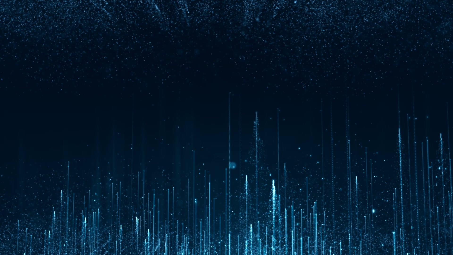 大气蓝色粒子背景视频的预览图