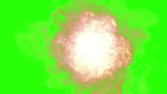 绿屏旋转火球动画视频的预览图