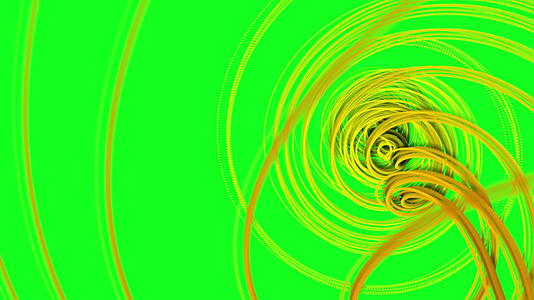在绿幕上产生螺旋形状旋转的动画视频的预览图
