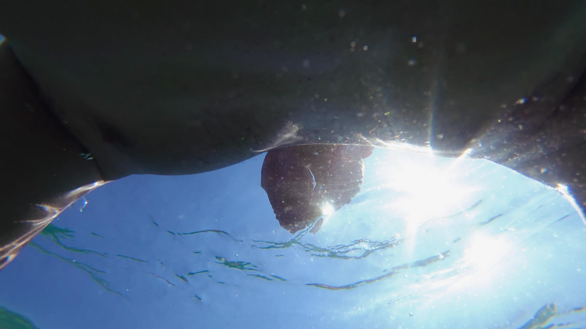 专业游泳运动员水下观光慢动作视频的预览图
